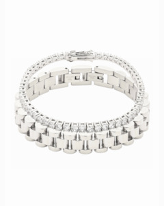 The Iconic Bracelet Set Silver