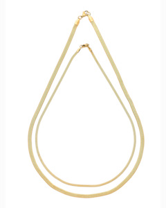 Necklaces: Fine Chain Necklace Set Gold