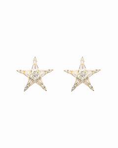 Luminous Star Earrings Gold