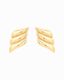 Wing Stud Earrings Gold