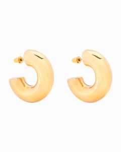 Hoop Sale: Chubby Hoop Earrings Gold