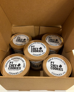 Products: Mixed Pack of 5 tubs Pt Chev Cookies