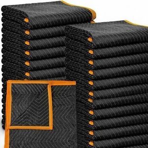 Products: Moving Blanket 70 Ibs Black orange – PTL Packaging – Packing Supplies Online