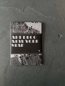Art Deco New York Map