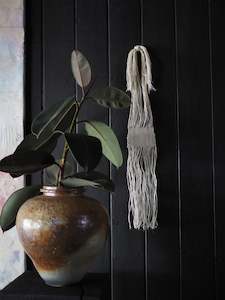 Japanese linen Necklace / Wall Art ,ver.3