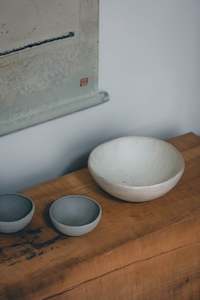 Takayuki Watanabe: Large bowl in Silver White