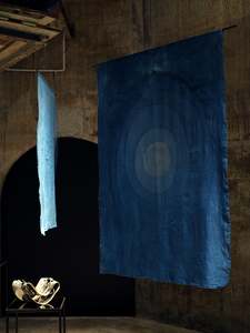 'A house built from inherited bricks' - silk organza piece