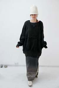 Over-sized '2 sides' thick wool Jumper