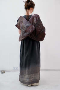 Obi silk shift dress