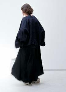Kimono silk turned sleeve top.