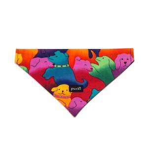 Bandanas Hats Scarves And Snoods: Slip On Rainbow Dogs Bandana