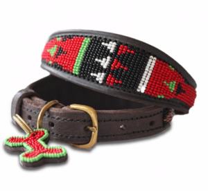 Dog Collars: Pokot Black Greyhound Collar