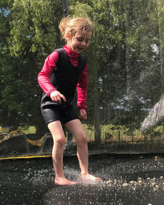Products: Sandhopper Rashvest - Raspberry - Kids Outdoor Clothing NZ - Puddle Jumpers