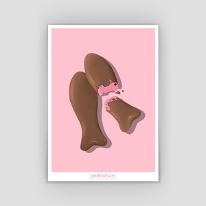 Products: Chocolate Fish Print- A4 pudunkart