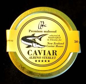 Frontpage: NZ Caviar House - Diamond Caviar (Albino Sterlet) 50g
