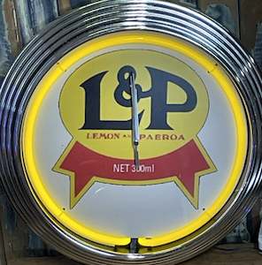 Neon Clocks: L & P Vintage Neon Clock -NENC-025