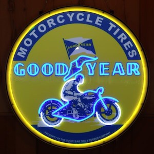 Neon Signs: Good Year Motorcycle Tires  LED Neon Sign  NEN-255