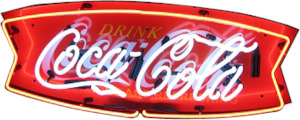 Business Signs: Coca-Cola Drink Junior Neon Sign - NESD-288