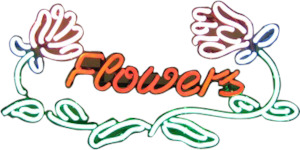 Flowers Neon Sign - NEBS-243