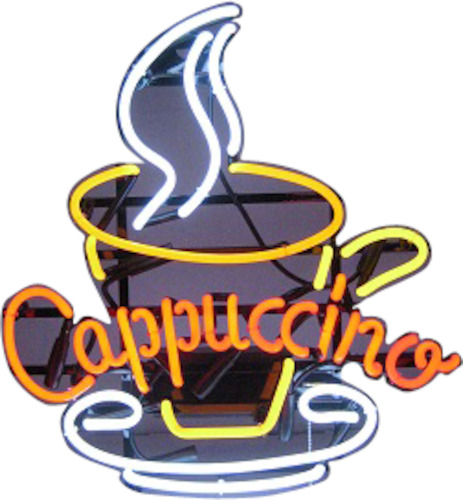 Cappuccino Neon Sign (orange) - NEBS-238