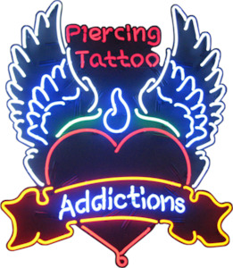 Piercing Tattoo Addictions Neon Sign - NEBS-211