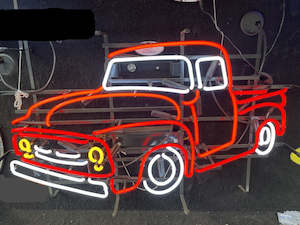 Nostalgia Signs: 1956 F100 Truck Neon Sign (Red NEN-301, Blue NEN-302)