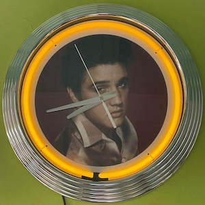 Nostalgia Clocks: Elvis Presley Neon Clock - NENC-32