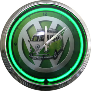 Nostalgia Clocks: VW Kombi Neon Clock - NENC-130