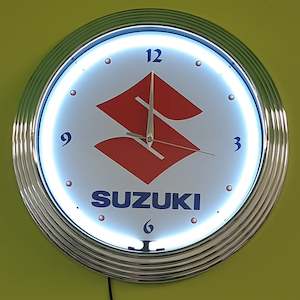 Motorcycle Clocks: Suzuki Neon Clock - NENC-529