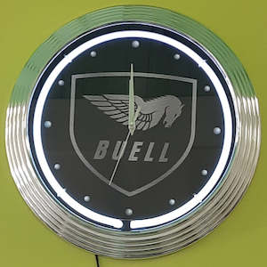 Motorcycle Clocks: Buell Neon Clock - NENC-534