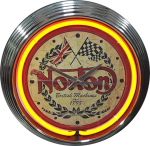 Motorcycle Clocks: Norton Neon Clock - NENC-148