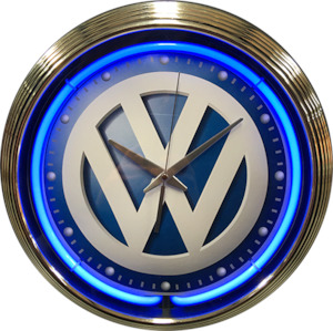 Truck Agriculture Clocks: VW Logo Neon Clock - NENC-131