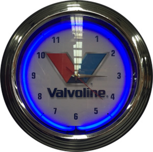 Petrol Oil Clocks: Valvoline Neon Clock - NENC-139