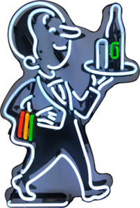 Willie the Waiter Neon Sign - NEB-305X