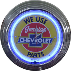 Chevrolet Parts Neon Clock - NENC-05