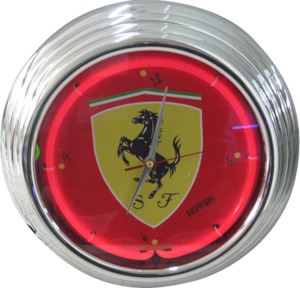 Ferrari Neon Clock - NENC-03