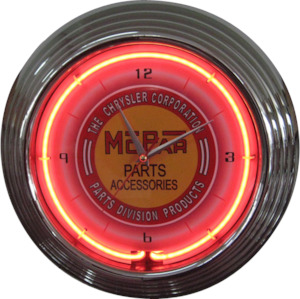 Mopar Parts Accessories Neon Clock - NENC-13