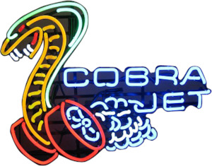 Sign Ford: Cobra Jet Neon Sign - NEA-219