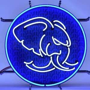 Sign Dodge: Hemi Mopar Hellephant Neon Sign - NEA-060