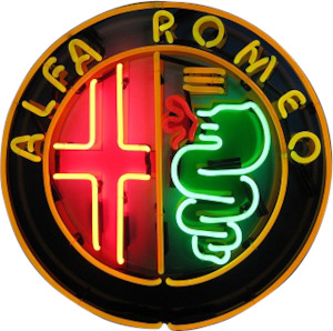 Sign Uk European: Alfa Romeo Neon Sign - NEA-004