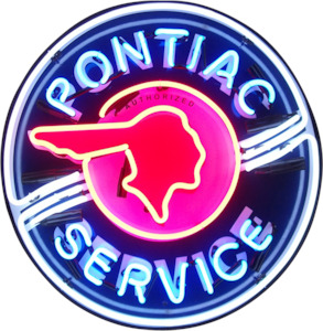 Pontiac Service Neon Sign - NEA-225