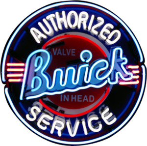 Buick Authorized Service Neon Sign - NEA-005