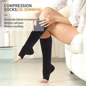 Clancartel Com: Compression Socks Medical Prevent Varicose Veins Toeless (pair)
