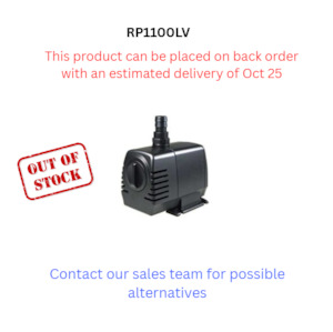 Reefe RP1100LV - Low Voltage Water Feature Pond Pump - Pump