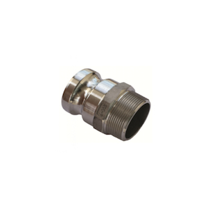 Aluminium Type F Camlock Fittings BSPM x Male Adaptor - Pump