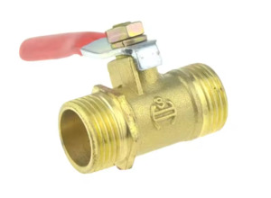 Hose Fittings: Brass Ball Valve 6mm Male to Male