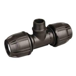 Hose Fittings: Hansen Threaded Male Tee Connector
