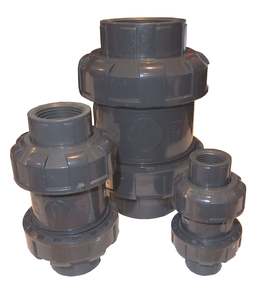 Double Union Check Valve (for PVC pipe)
