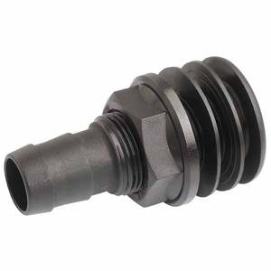 Hansen Male Tank Fitting (Black) - Hose End