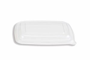 Products: PET takeaway meal tray lid 175 x 238 x 26mm - Punchbowl Packaging
